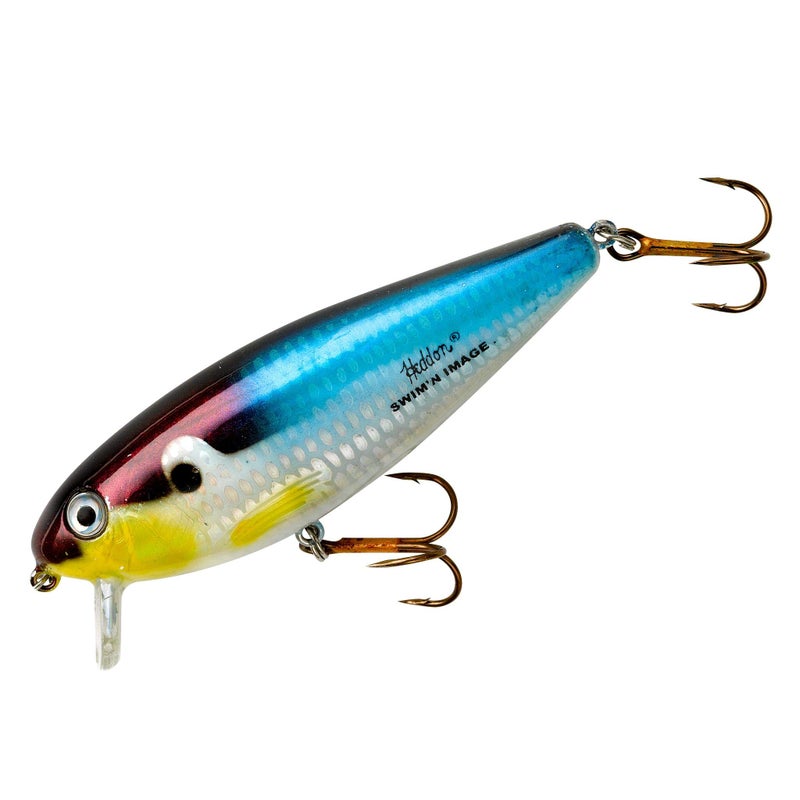 Heddon Swim'N Image Shallow-Running Crankbait Fishing Lure, 3 Inch, 7/16 Ounce, Threadfin Shad - Image 1